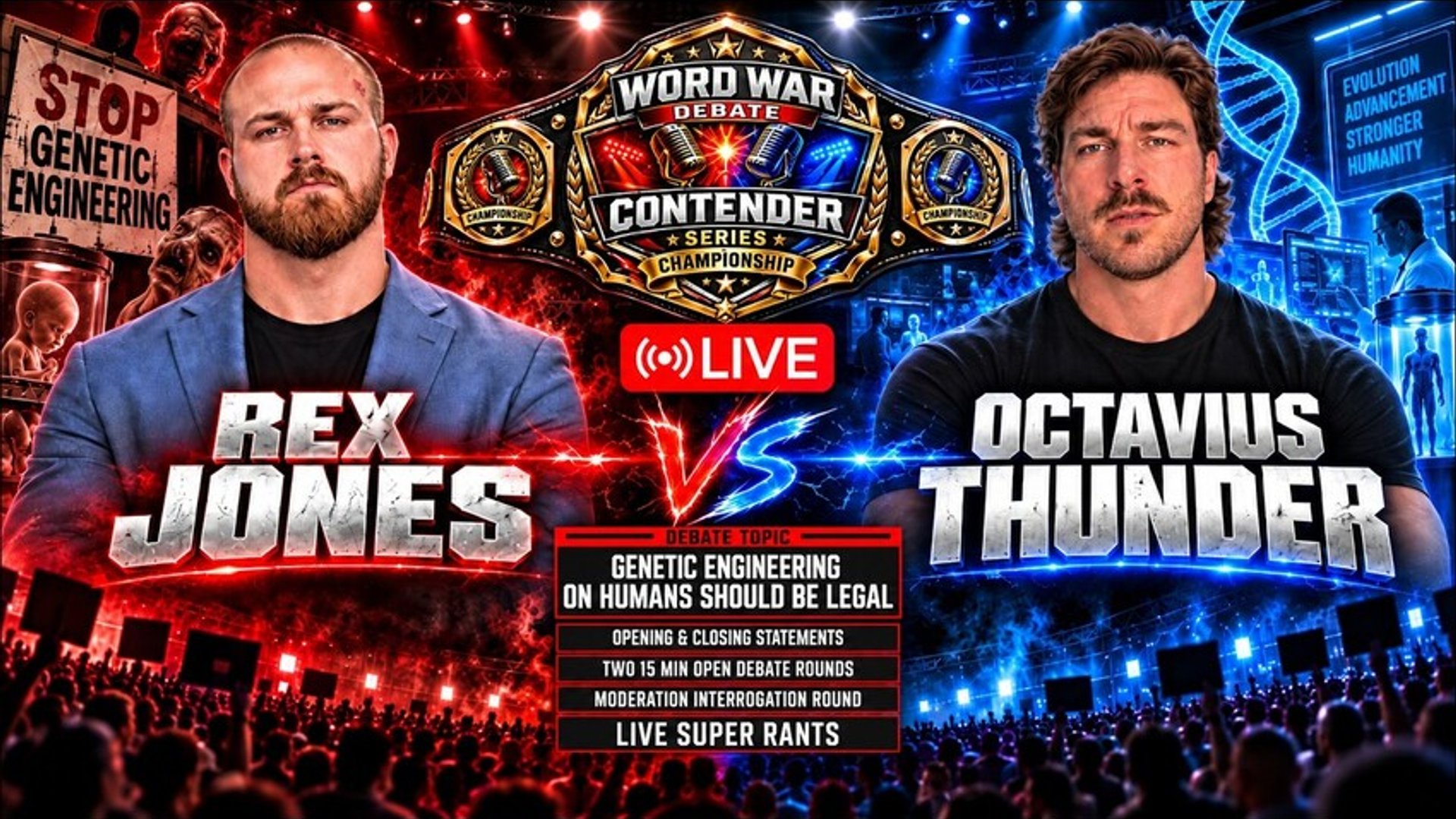 Rex Jones vs Octavius Thunder | Word War Debate - Contender Series Championship